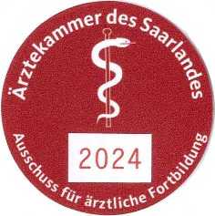 2024 Fortbildungszertifikat Plakette Andreas